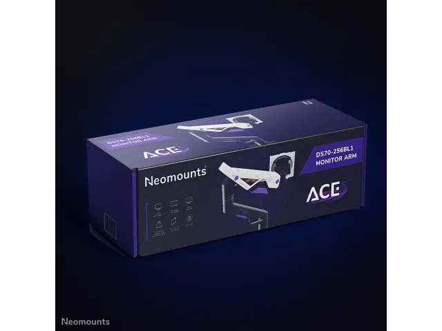 Support à fixer gaming 1 écran Neomounts ACE DS70-256BL1 24-57 inch
