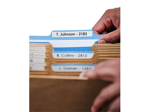 Labeltape Dymo 45013 LabelManager D1 polyester 12mm zwart op wit