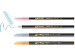 Glitter Viltstift E-1200 Assorti Pastel Set Van 4