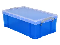 Opbergbox Really Useful 12 liter 465x270x150mm transparant blauw