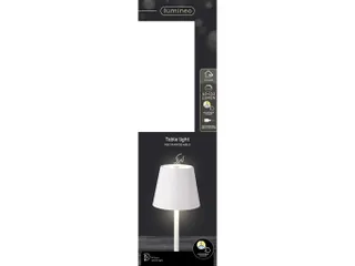 Tafellamp Lumineo led oplaadbaar steady buiten wit - 3