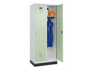 locker,HxBxD 1950x800x500mm,2vak,vak B 400mm,cil.-slot,sokkel - 1