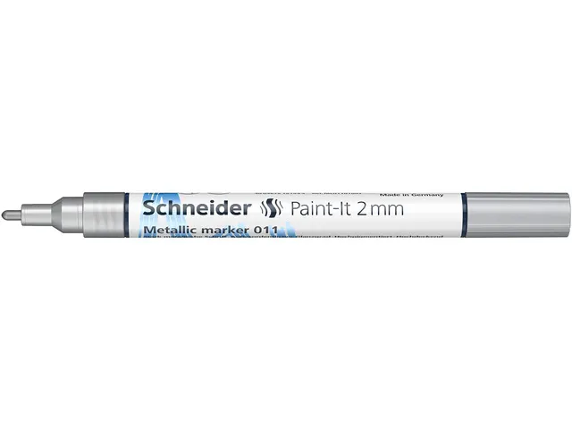 Metallic marker Schneider Paint-It 011 2mm zilver metallic
