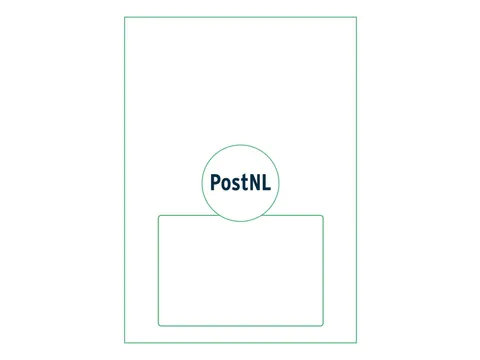 Retourlabel PostNL IEZZY A4 1.000 vel 150x100mm 1000 labels
