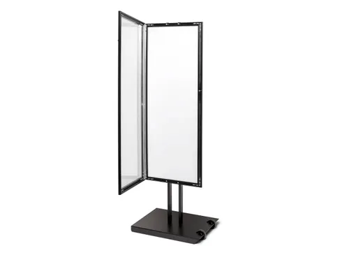 Outdoor Menustandaard Zwart 8xA4 Enkelzijdig