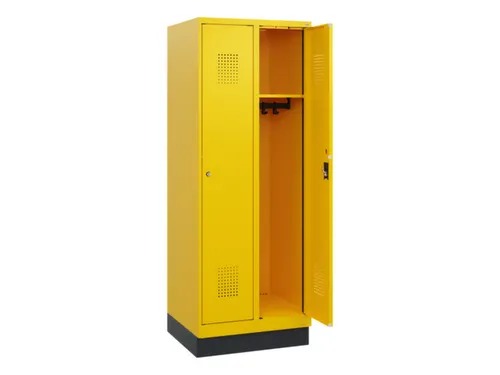 schoollocker,HxBxD 1630x600x500mm,2vak,vak B 300mm,cil.-slot,sokkel