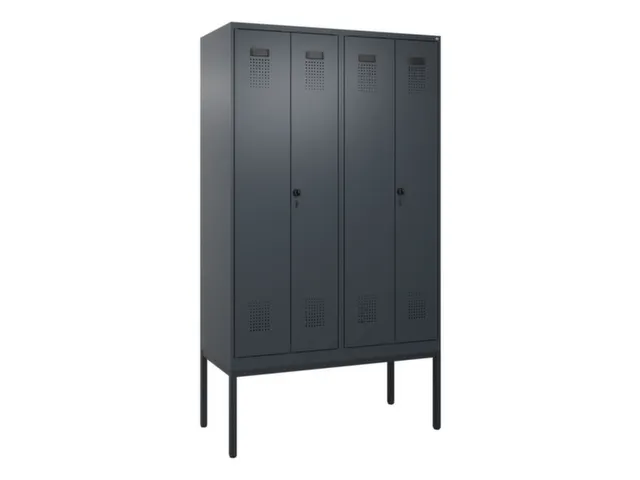 locker voor scheiding van kleding,HxBxD 2120x1200x500mm,4vak