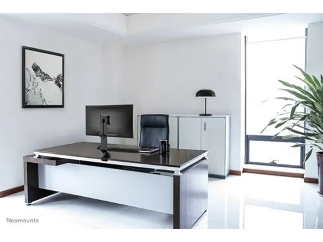 Monitorarm FPMAD860 1 scherm tot 32 inch met Klem en Doorvoer Zwart