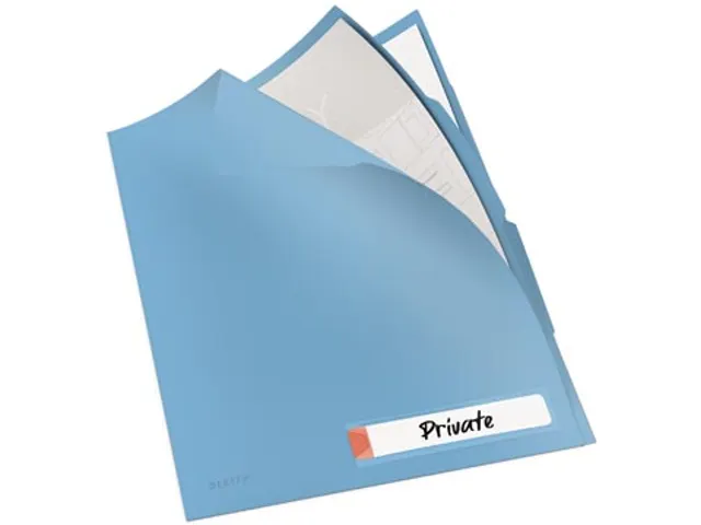 Cosy L-Map A4 3-Tabs Pp 0.20mm A4 Blauw ondoorzichtig