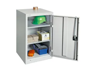 Kast Met Openslaande Deuren 900x500x500mm 2legborden Staal Ral7035 - 1