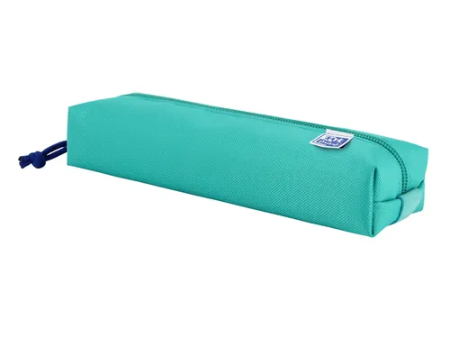 Pennenetui Oxford rechthoek turquoise