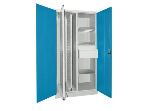 verticale kast,HxBxD 1950x1000x600mm,RAL7035,front RAL5012