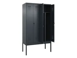 PBM-locker,HxBxD 2120x1200x500mm,4vak,vak B 300mm,draaigrendel