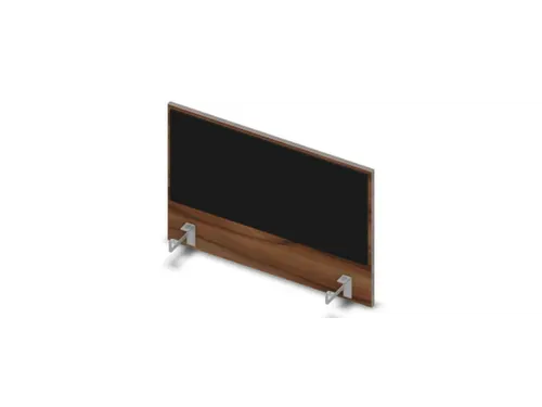opzetpaneel bureau aanbouw NP-tiepolo nut BN8033-zwart 800mm