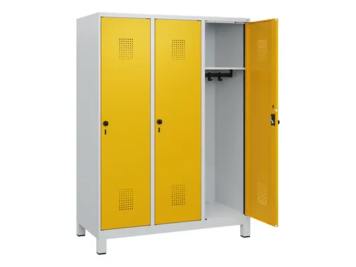 schoollocker,HxBxD 1630x1200x500mm,3vak,vak B 400mm,draaigrendel