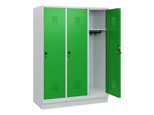 schoollocker,HxBxD 1630x1200x500mm,3vak,vak B 400mm,draaigrendel