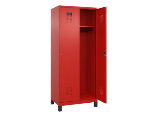 locker,HxBxD 1950x800x500mm,2vak,vak B 400mm,cil.-slot,voeten