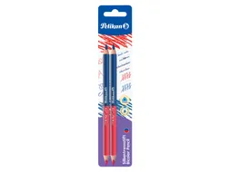 Potlood Pelikan 3mm rood/blauw 2 stuks
