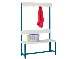 omkleedbank,HxLxD 1600x1000x400mm,onderstel RAL5010 - 2