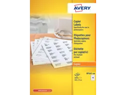 Etiket Avery DP167-100 105x37mm wit 1600stuks