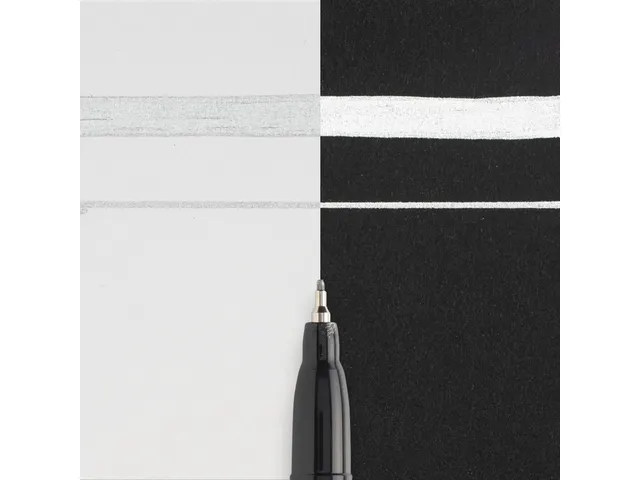 Viltstift Sakura pen-touch EF zilver 1-2mm