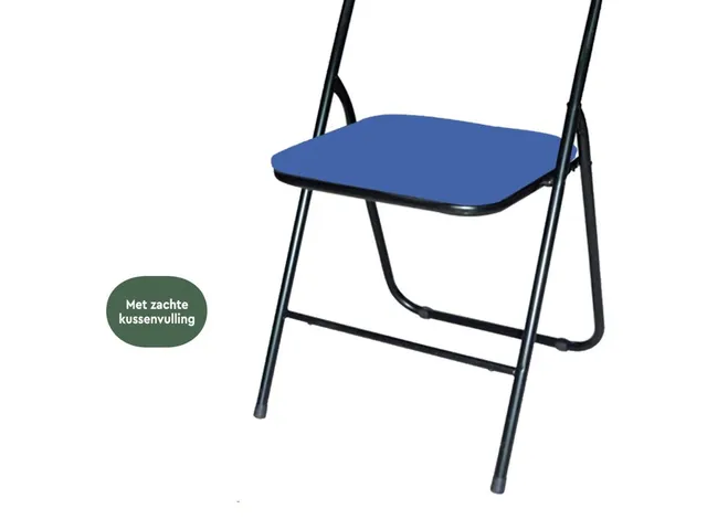 Chaise pliante FC100 bleu/noir
