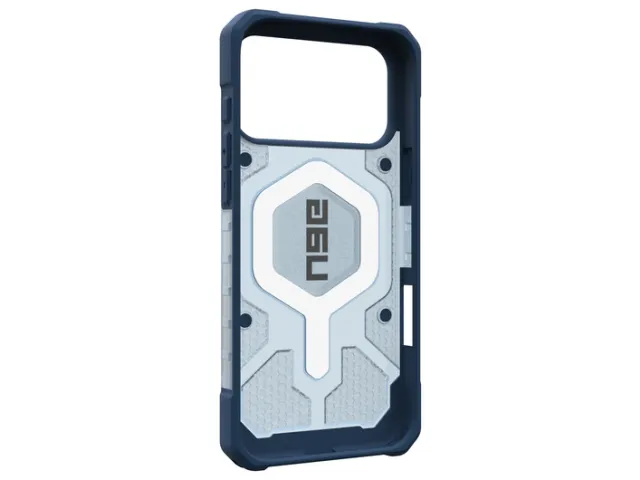 Pathfinder Clear iPhone 17 Pro Max Hoesje MagSafe met Koord Blauw