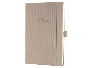 Weekagenda Conceptum A5 2026 (NL/FR/EN/DU) taupe Hardcover - 2