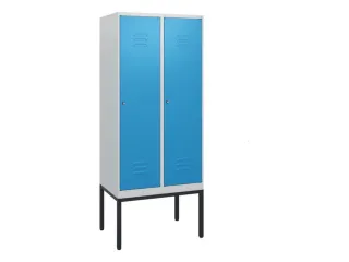 locker,HxBxD 1950x800x500mm,2vak,vak B 400mm,cil.-slot,voetonderstel - 1