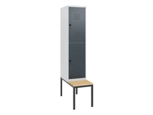 Dubbeldekse dekenkist,HxBxD 1950x400x815mm,1x2vak.,vak B 400mm