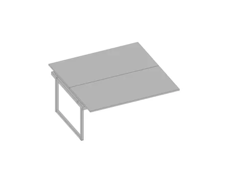 table de rallonge p. bureau Bench HxlxP 730x1600x1600mm panneau gris