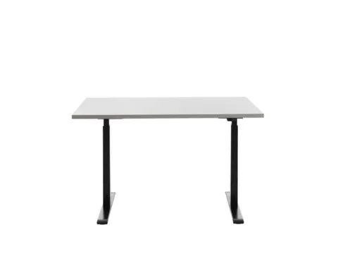 Elektrisch ihv bureau,HxBxD 700-1200x1200x800mm,blad grijs