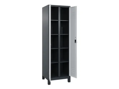 wasgoedverdeelkast,HxBxD 1950x600x500mm,vak B 300mm,draaigrendel