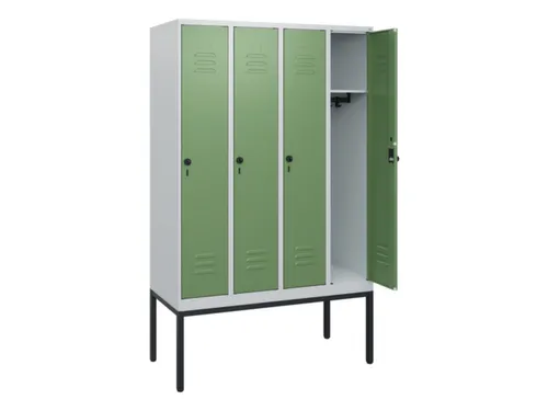 locker,HxBxD 1950x1200x500mm,4vak,vak B 300mm,draaigrendel