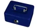 Geldkist MAUL met muntgleuf en slot 125x95x60mm blauw