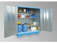 Container aquatoxische stoffen BxDxH 2075x1075x2375mm verzinkt blauw