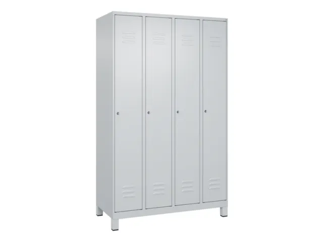 locker,HxBxD 1950x1200x500mm,4vak,vak B 300mm,cil.-slot,voeten