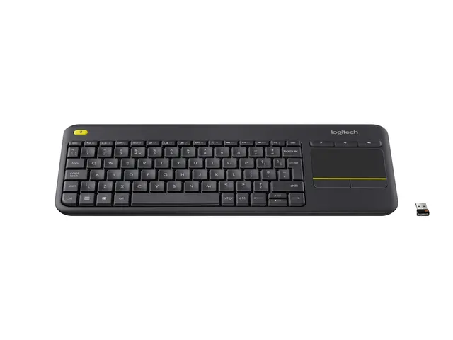 Wireless Touch Keyboard K400 Plus - Zwart, Belge (Azerty)