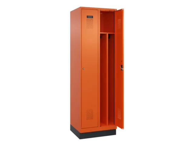 locker voor scheiding van kleding,HxBxD 1950x600x500mm,2vak