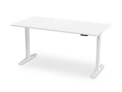 Elektrisch ihv bureau,HxBxD 730-1180x1800x800mm,blad wit,T-voet wit