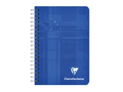 Notitieboek Clairefontaine A7+ 95x140 ruit 5x5 100blz 90gr assorti