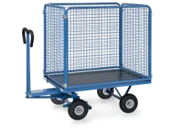 Handtrekwagens 6443l 700kg 1200x800mm Draadgaas Luchtbanden