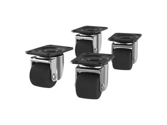 Vertiv VRA6024, Zwenkwielen, Zwart, Metallic, Metaal, 4 stuk(s), 2,27