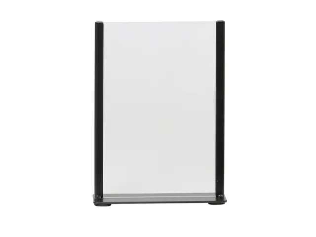 Kaarthouder Europel zwart metaal met acryl bord A5