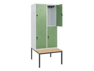Dubbeldekse dekenkist,HxBxD 1950x800x815mm,2x2vak.,vak B 400mm - 2