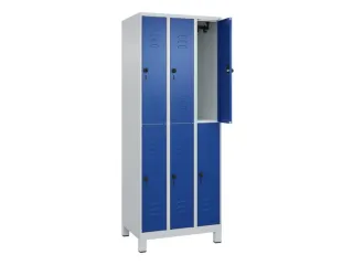 dubbeldekse locker,HxBxD 1950x750x500mm,3x2vak.,vak B 250mm - 2