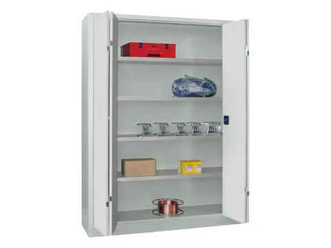 Armoire grand espace à portes pliantes RAL7035 façade RAL7035