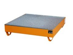 Systeem-Opvangbak Oranje 4x 200l 216l 285x1200x1200mm Rooster
