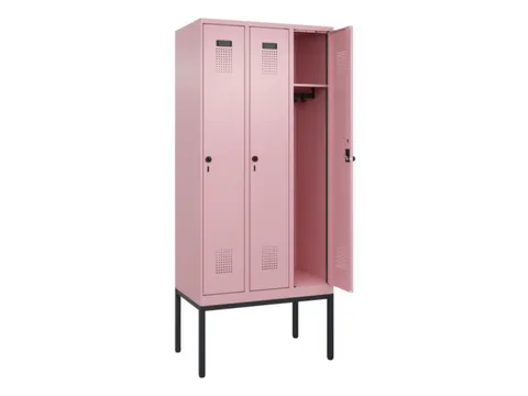 locker,HxBxD 2120x900x500mm,3vak,vak B 300mm,draaigrendel