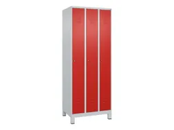 locker,HxBxD 1950x750x500mm,3vak,vak B 250mm,cil.-slot,voeten